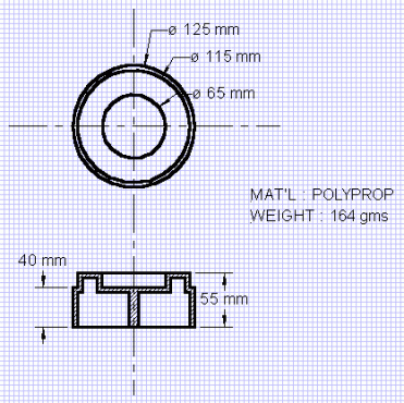 bed raiser 40mm